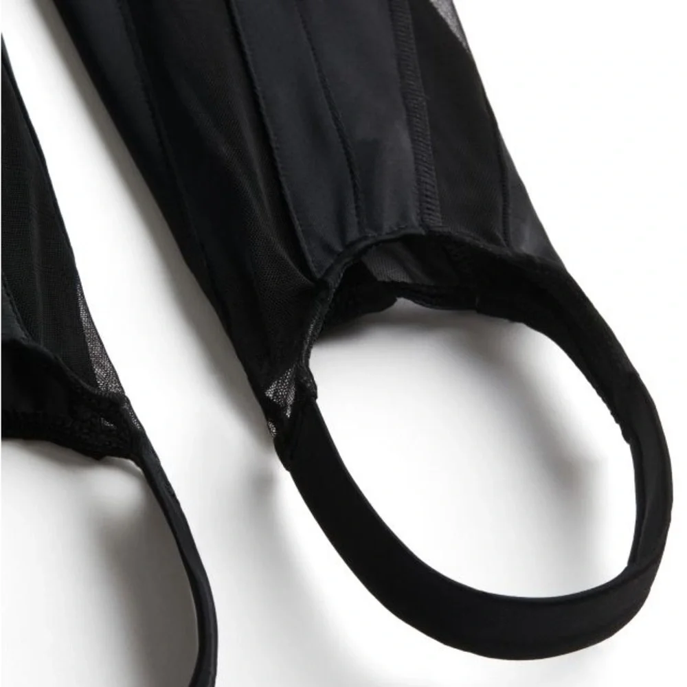 Mesh-paneled Stirrup Leggings - Picture 10 of 10